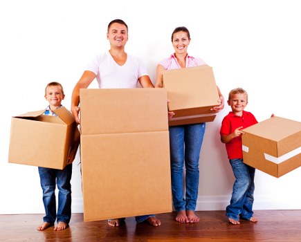 Removal team preparing a local household move in Grahame Park