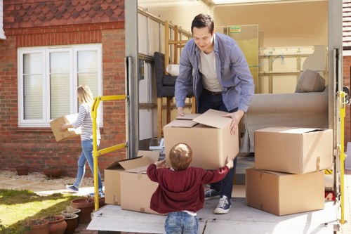 Loading household items for a local move in Grahame Park
