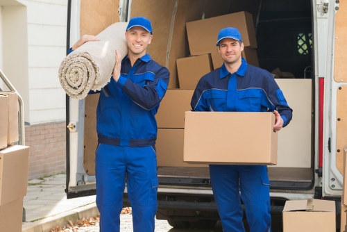 Low-carbon moving van used for eco-friendly removals in Grahamepark