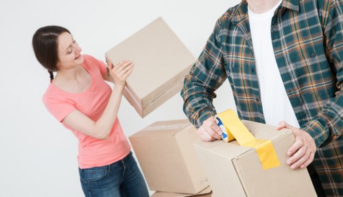 Office removals team planning a local move in Grahame Park