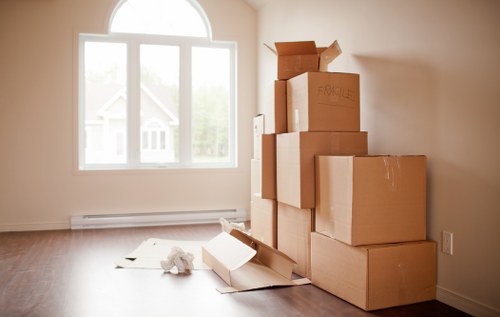 Packing and transport support for a Grahame Park move