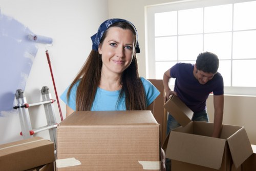 Local removals van helping with property moves around Grahame Park