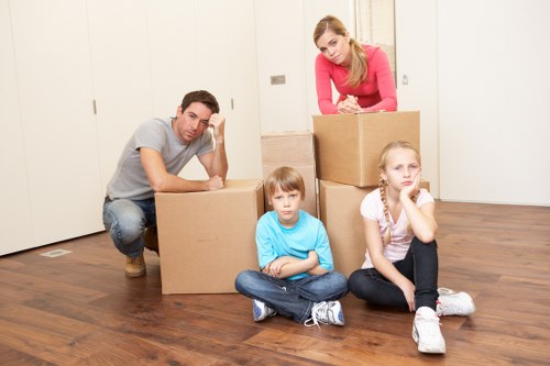 Residential moving service in a north-west London estate area